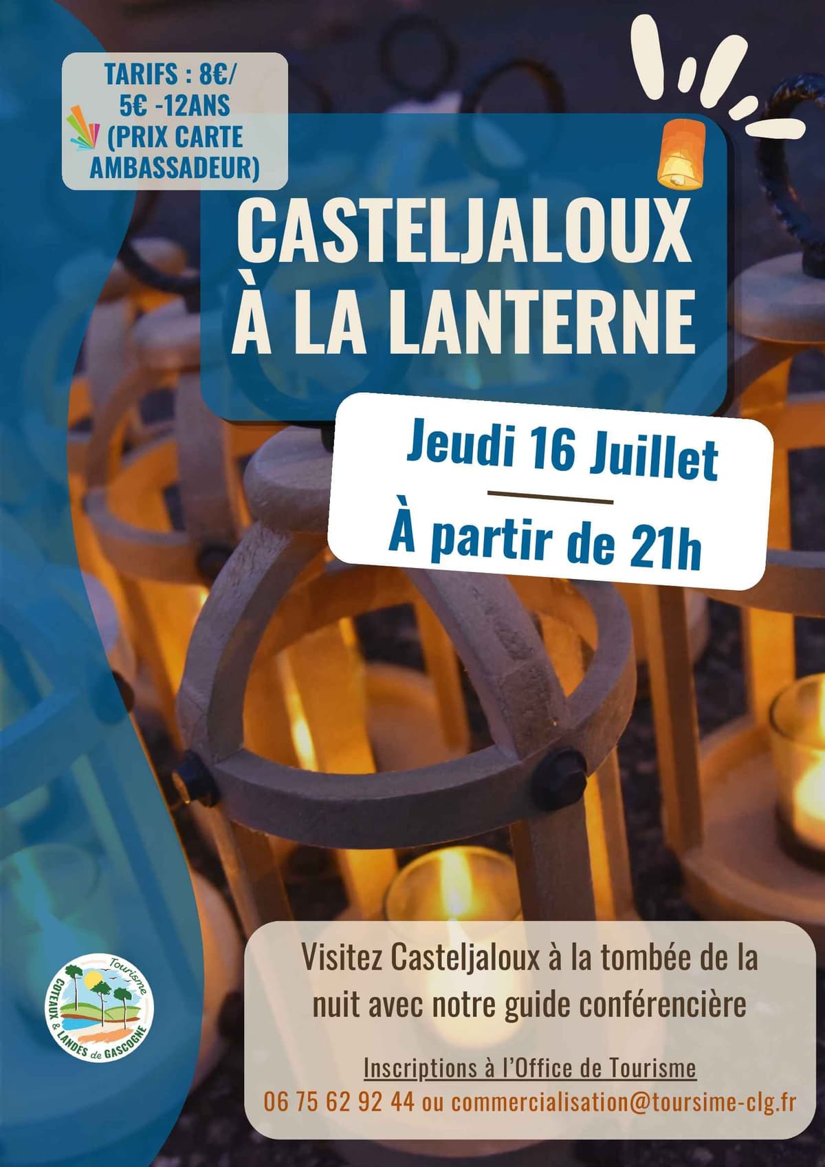Illustration de l'événement : Visite de Casteljaloux à la lanterne