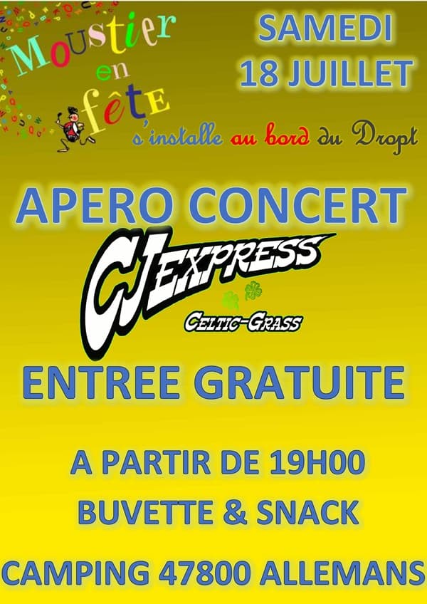 Illustration de l'événement : Apéro-concert avec le groupe CJExpress