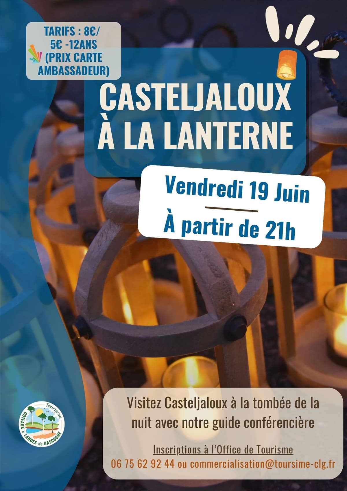 Illustration de l'événement : Visite de Casteljaloux à la lanterne
