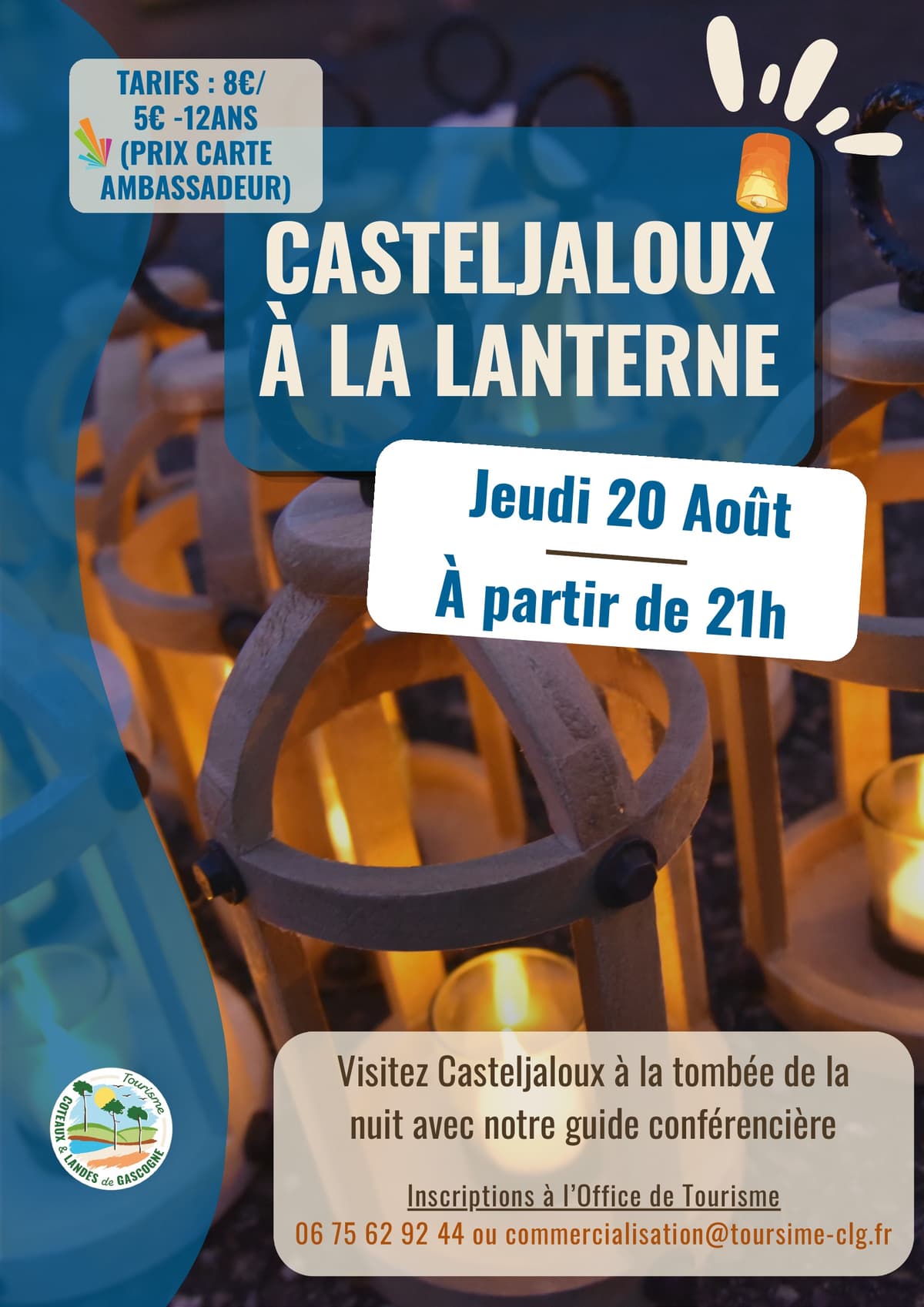 Illustration de l'événement : Visite de Casteljaloux à la lanterne