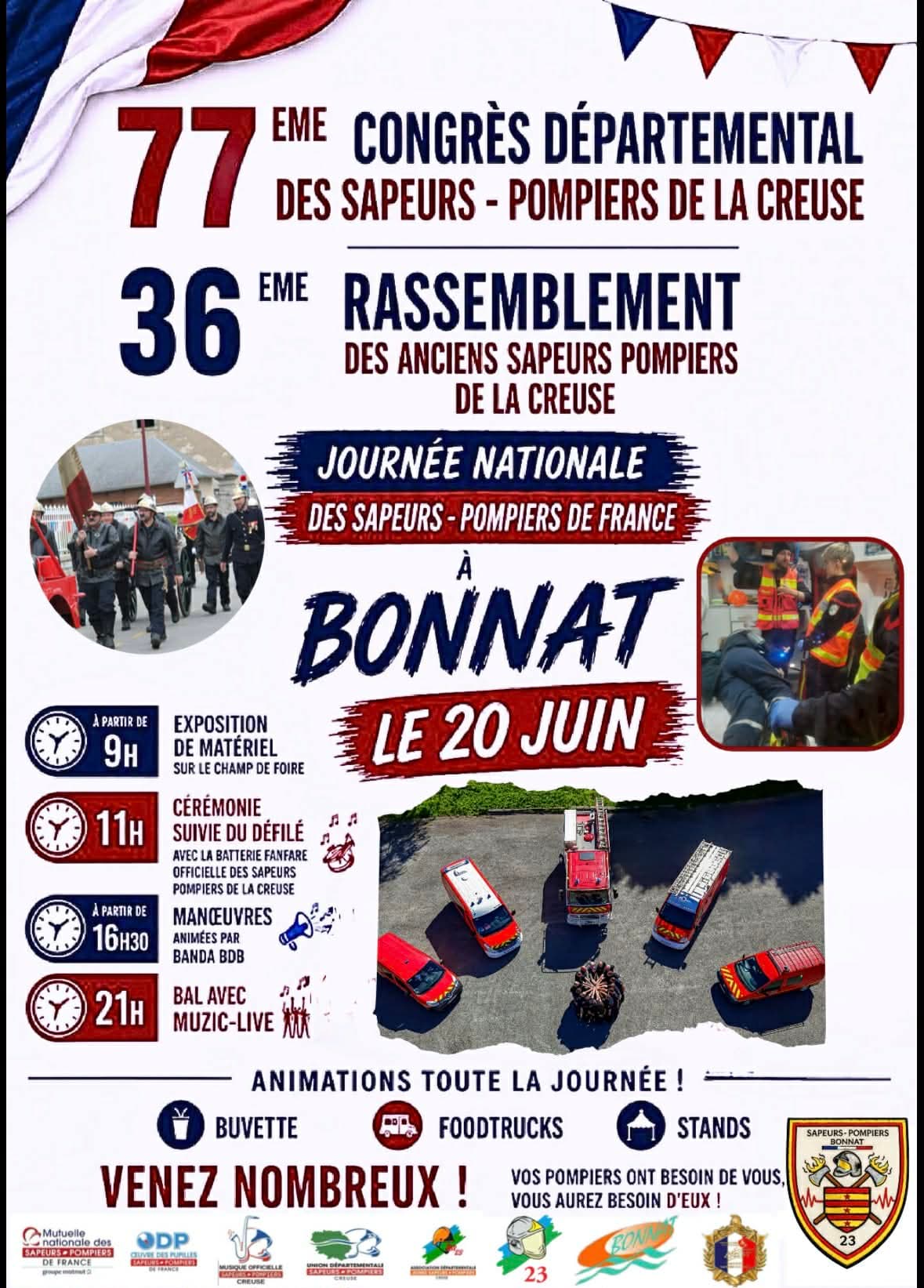 Illustration de l'événement : Congrès Départemental des Sapeurs-Pompiers de la Creuse