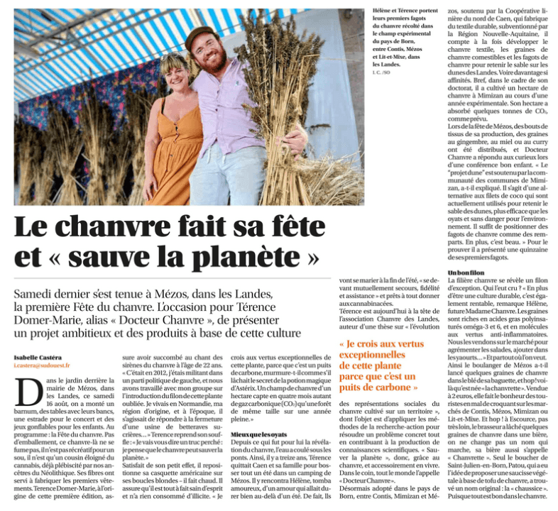 Illustration de l'événement : La fête du chanvre à Mézos
