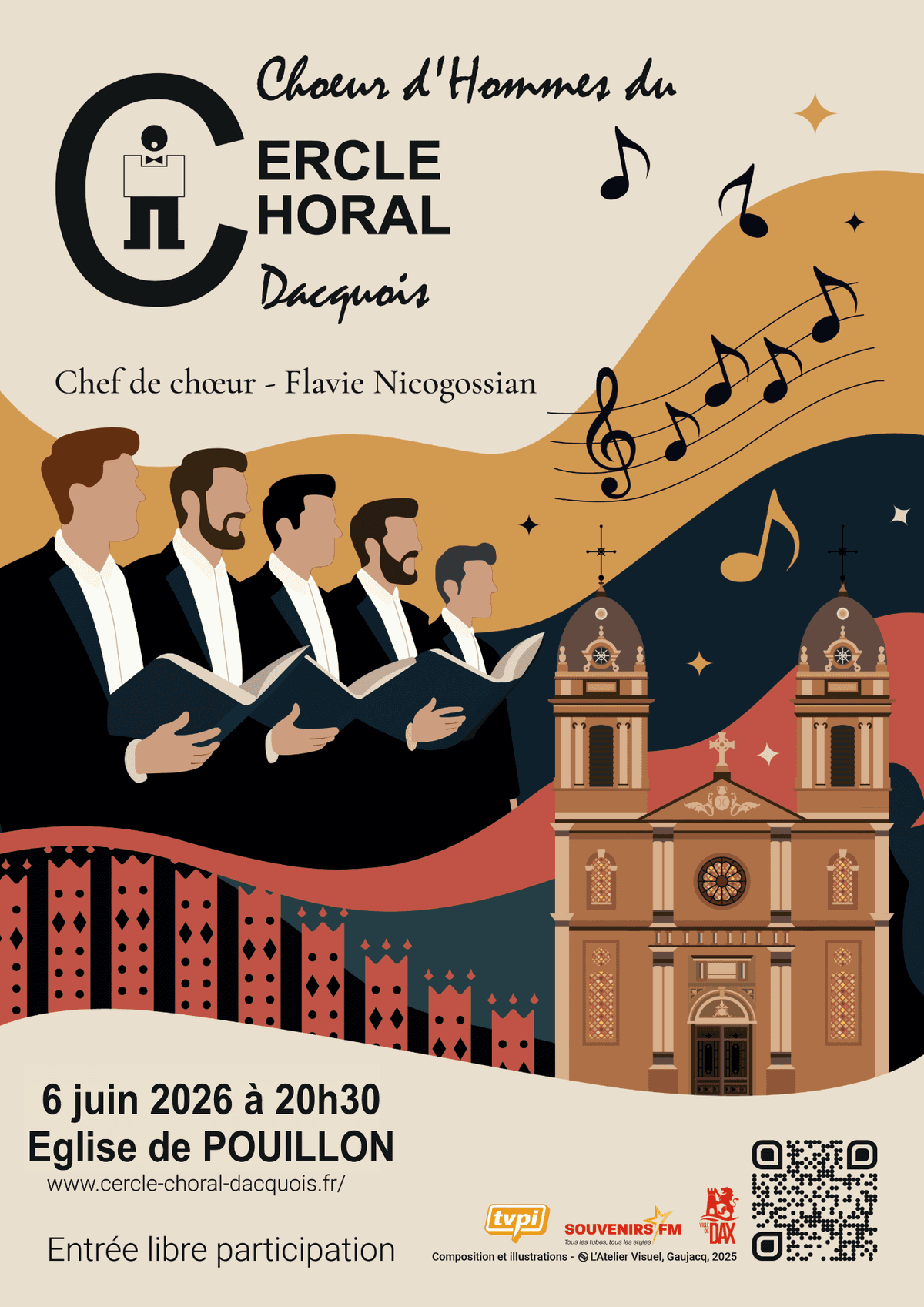 Illustration de l'événement : Choeur d'Hommes du Cercle Choral Dacquois