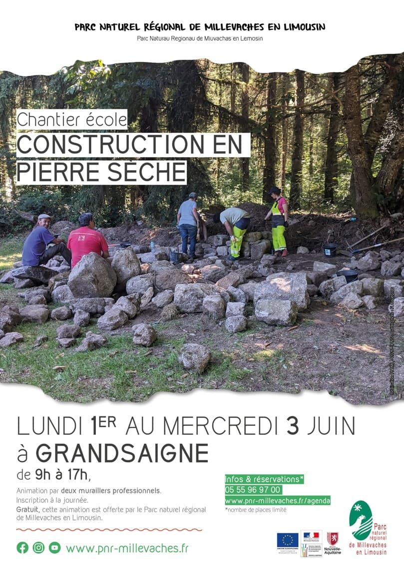 Illustration de l'événement : Chantier école de construction en pierre sèche