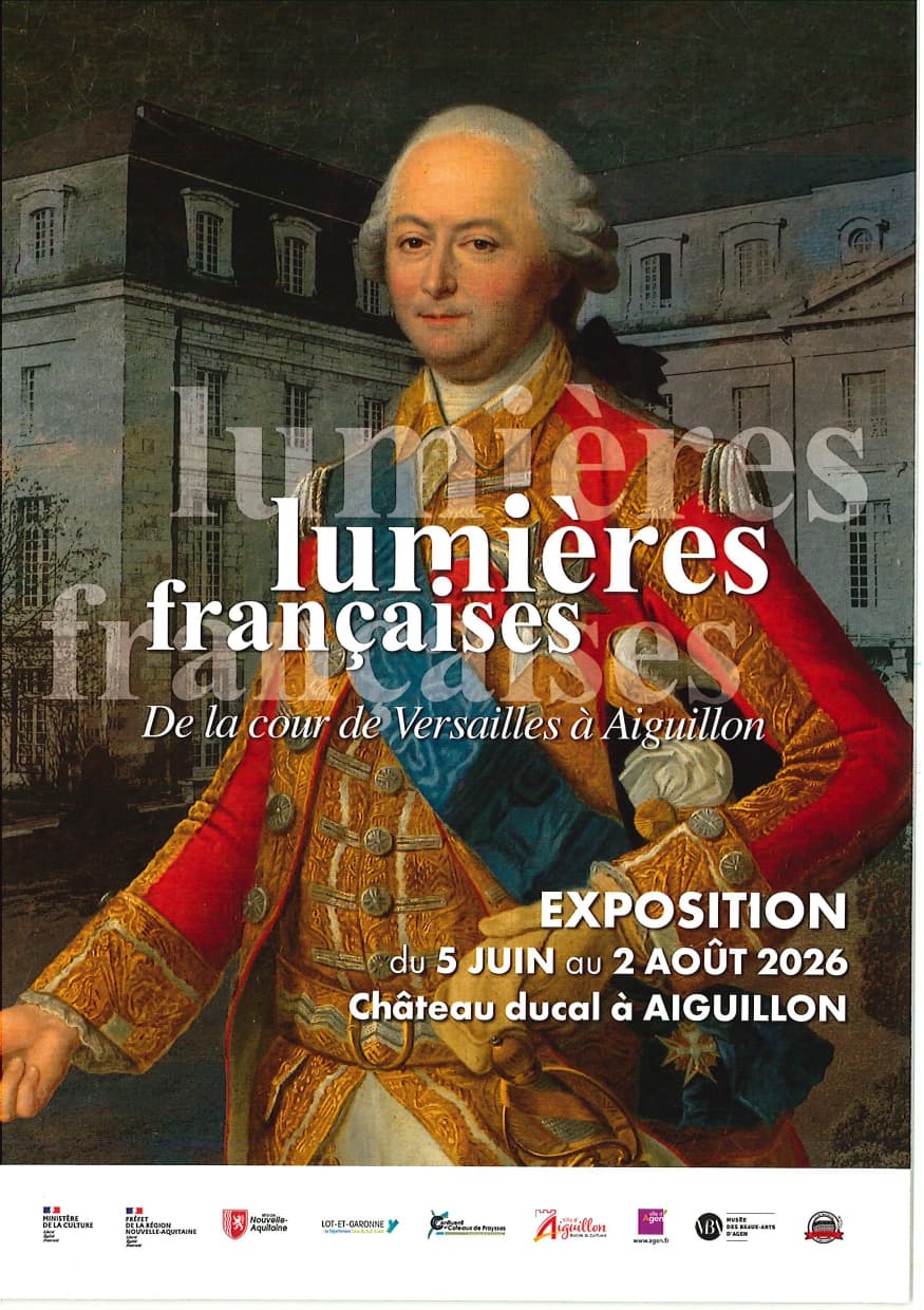 Illustration de l'événement : Visite guidée de l'exposition "Lumières Françaises : de la cour de Versailles à Aiguillon"