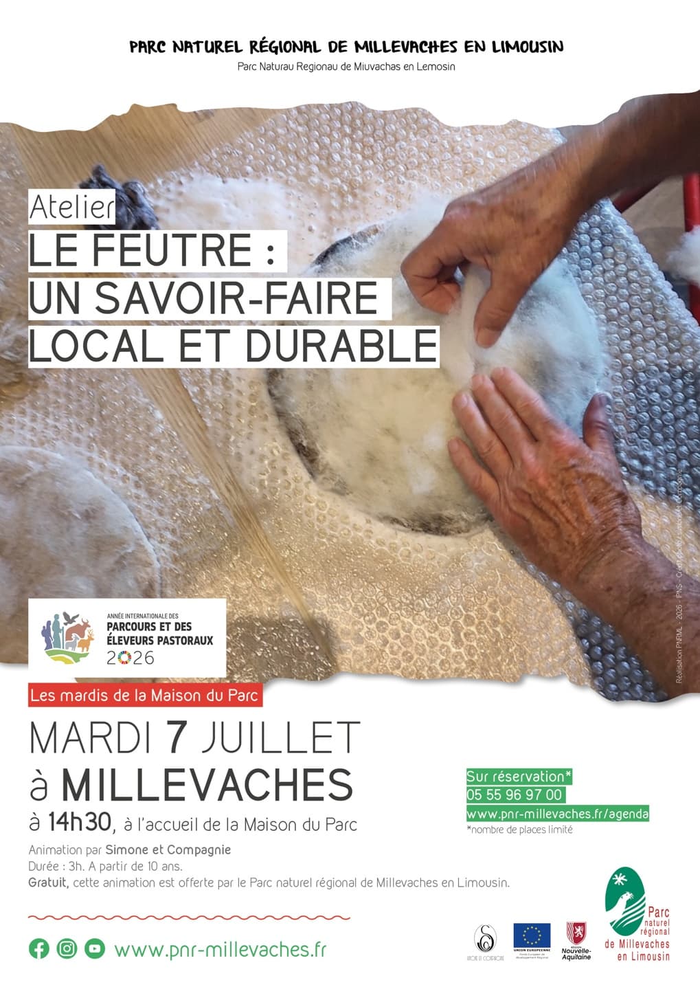Illustration de l'événement : Atelier le feutre : un savoir-faire local et durable