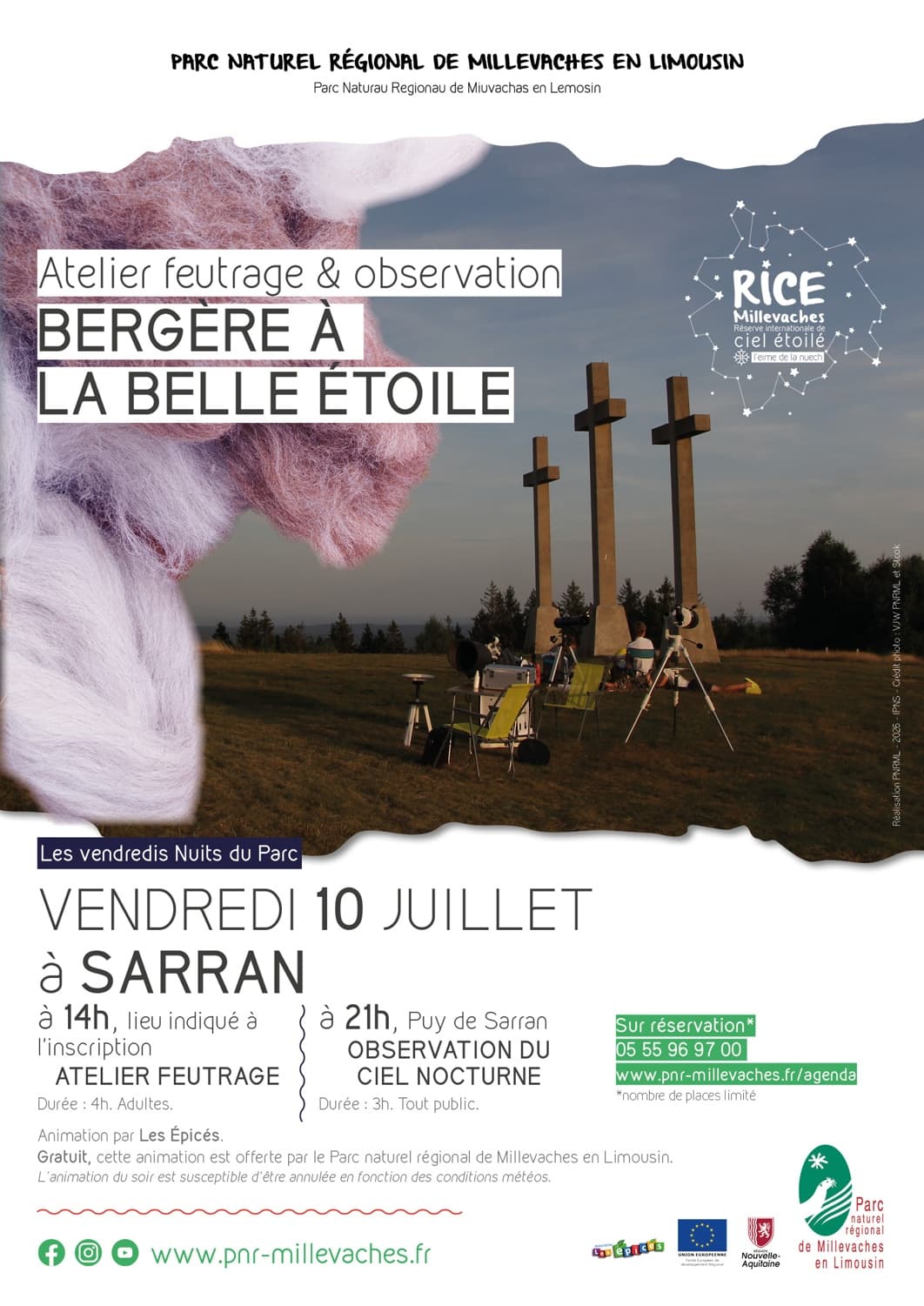 Illustration de l'événement : Bergère à la belle étoile : atelier feutrage