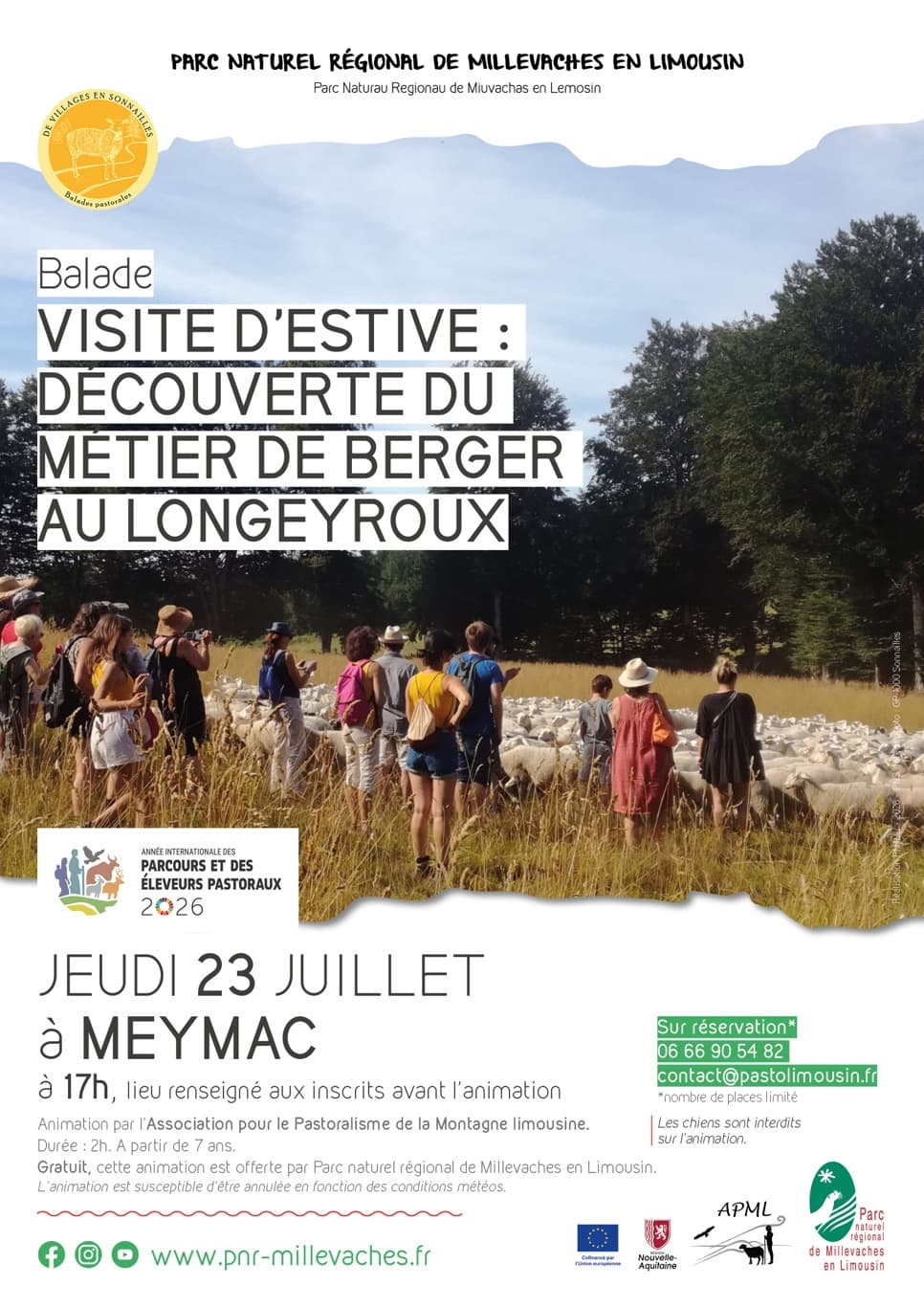 Illustration de l'événement : Visite d'estive : découverte du métier de berger.e au Longeyroux