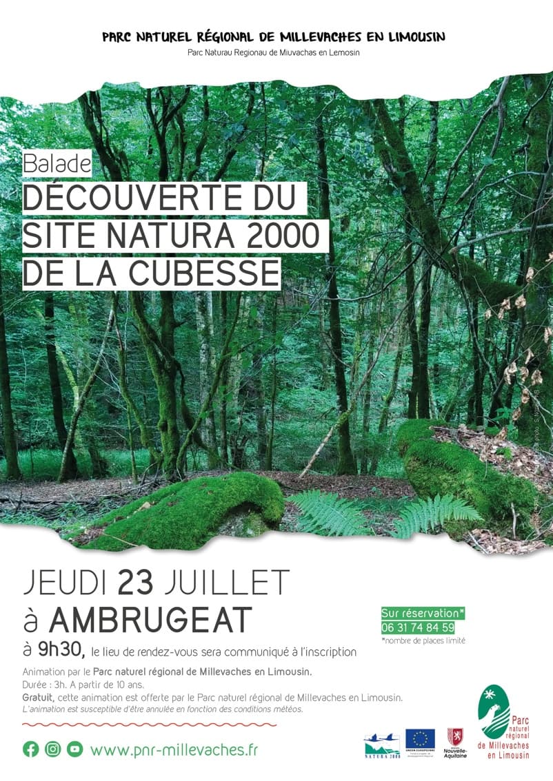 Illustration de l'événement : Découverte du site Natura 2000 de la Cubesse