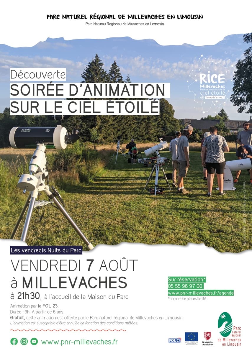 Illustration de l'événement : Soirée d'animation sur le ciel étoilé