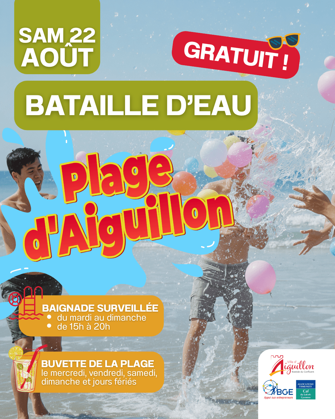 Illustration de l'événement : BATAILLE D'EAU GEANTE