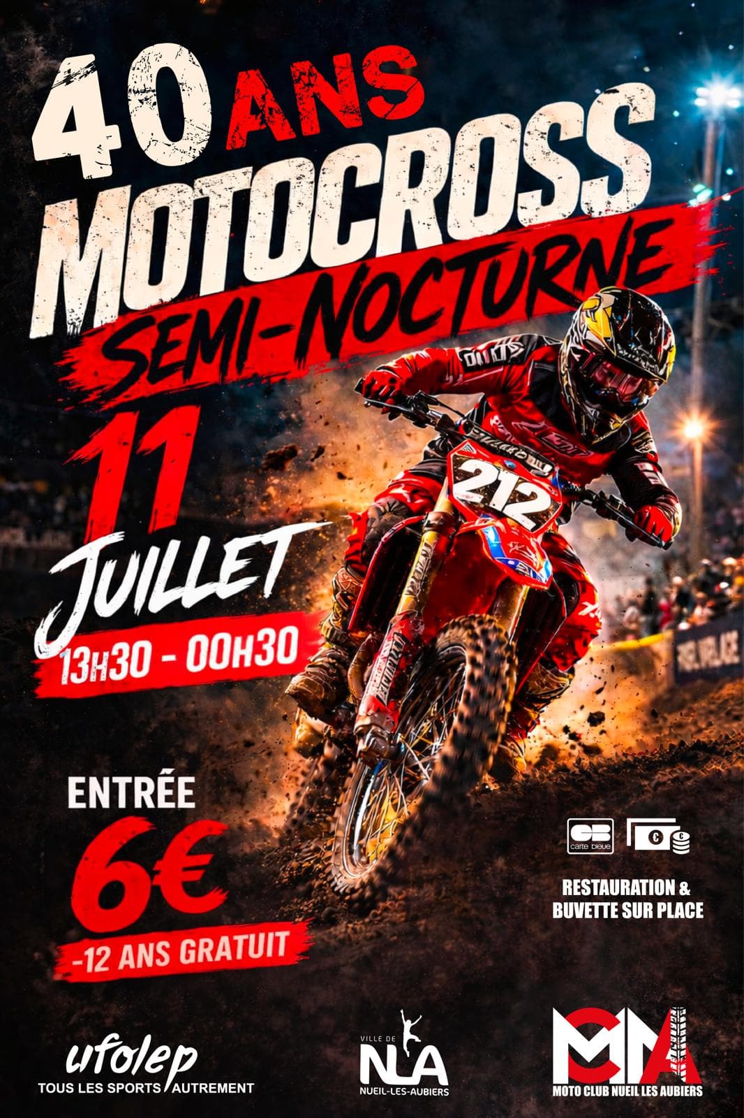 Illustration de l'événement : Motocross semi-nocturne