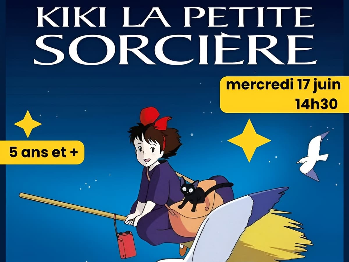 Illustration de l'événement : Ciné-goûter : Kiki la petite sorcière