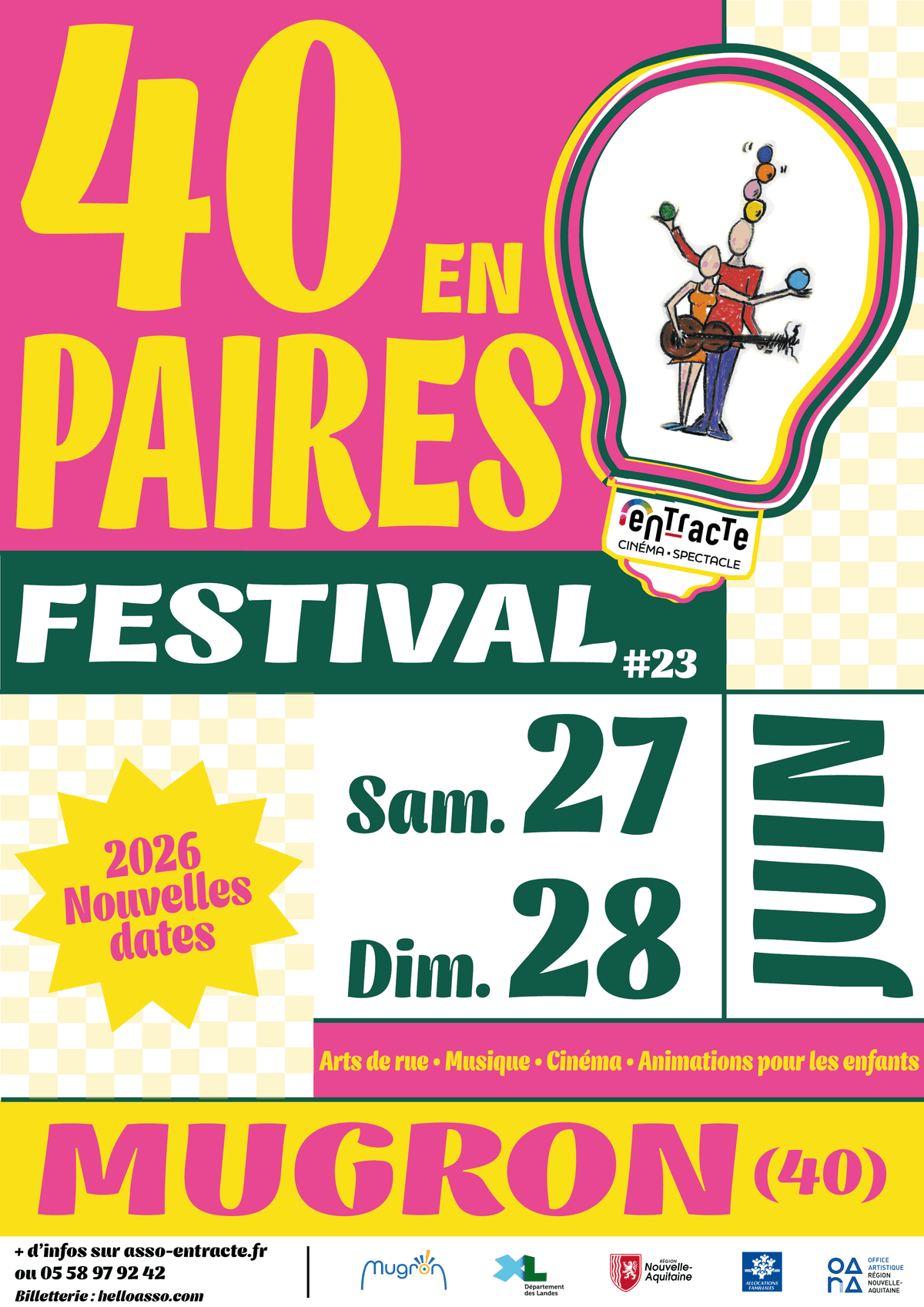 Illustration de l'événement : FESTIVAL 40 EN PAIRES - Dimanche 28 juin