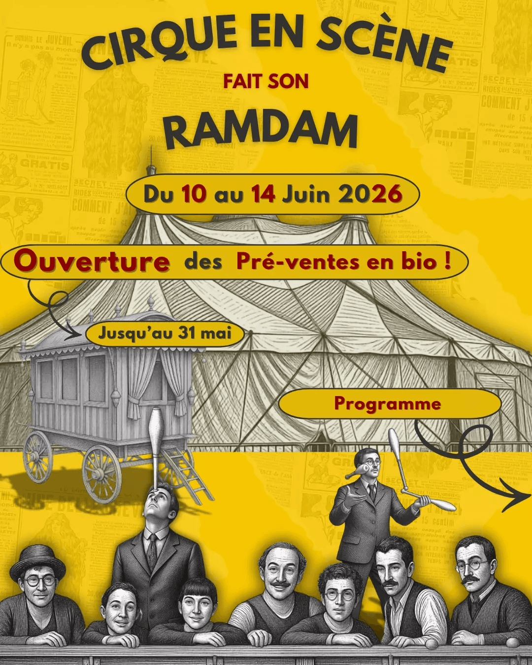 Illustration de l'événement : Spectacle Cirque en Scène fait son Ramdam à Niort