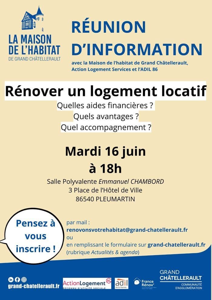 Illustration de l'événement : Réunion d'information pour rénover un logement locatif