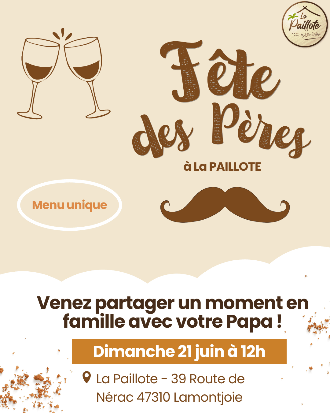 Illustration de l'événement : CAMPING X'TREM VILLAGE : Repas fête des pères