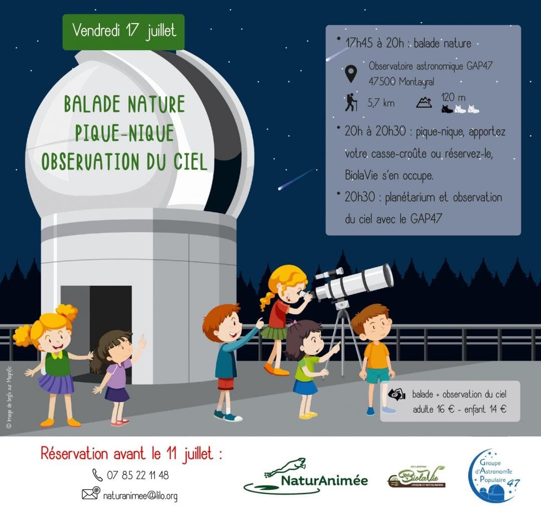 Illustration de l'événement : Balade nature et observation du ciel