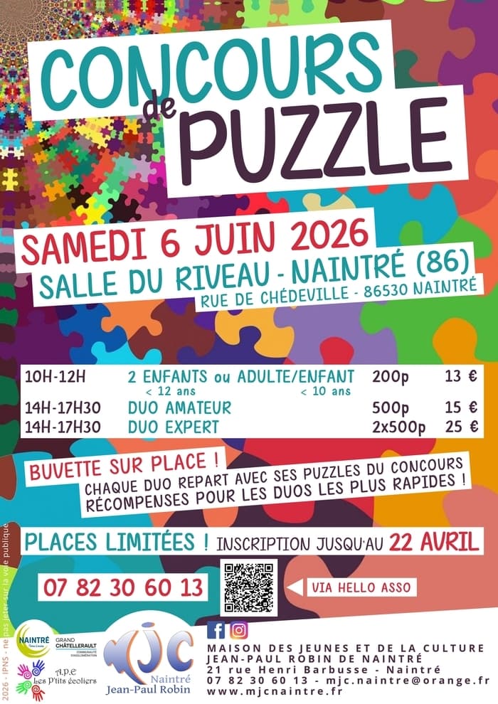 Illustration de l'événement : Concours de puzzle de la MJC !
