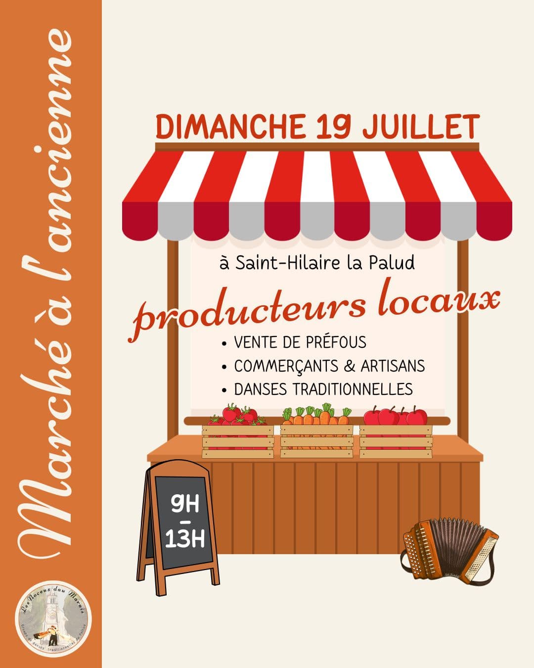 Illustration de l'événement : Marché à l'ancienne à Saint-Hilaire-la-Palud