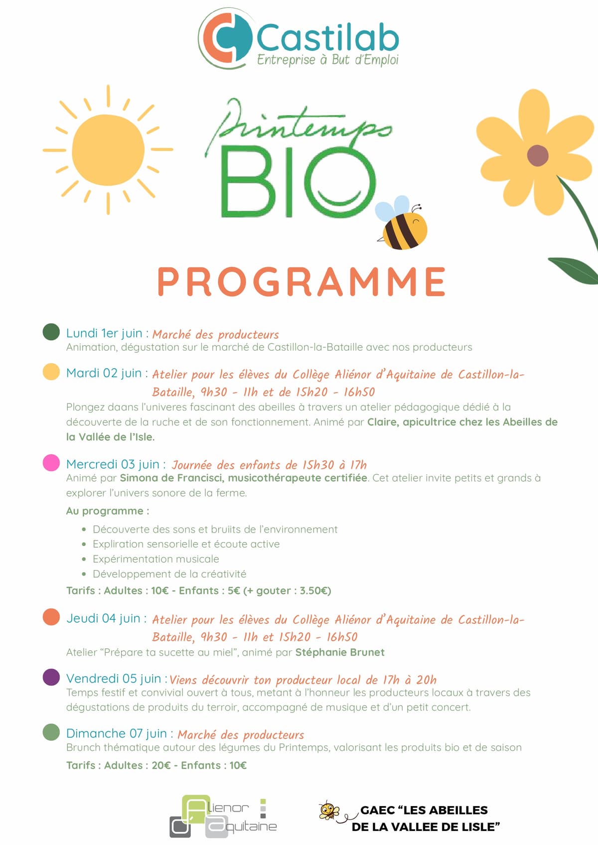 Illustration de l'événement : Ateliers culinaires juillet à Bio d'Ici