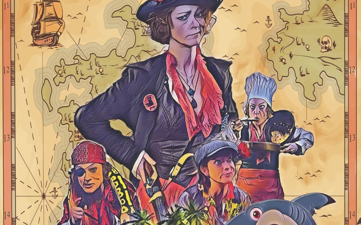 Illustration de l'événement : Ambre la rouge et l'île mystérieuse