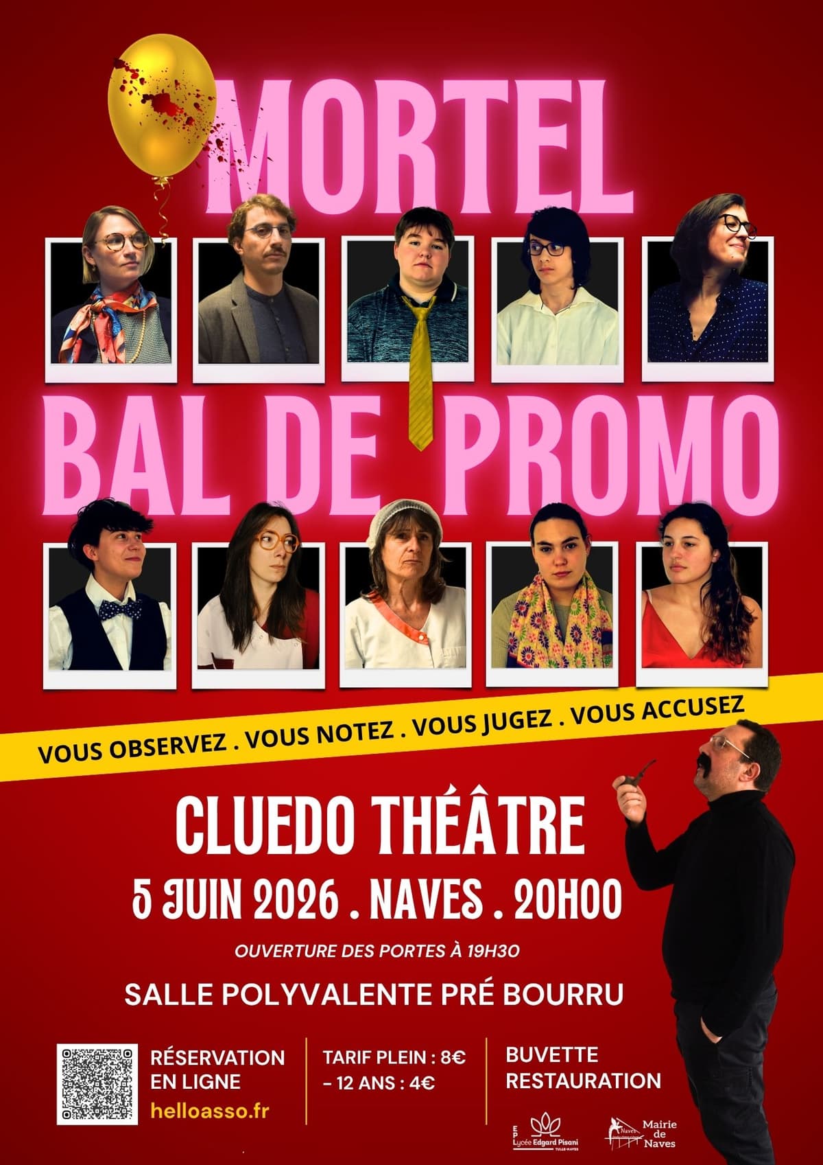 Illustration de l'événement : Cluedo Théâtre : Mortel bal de promo