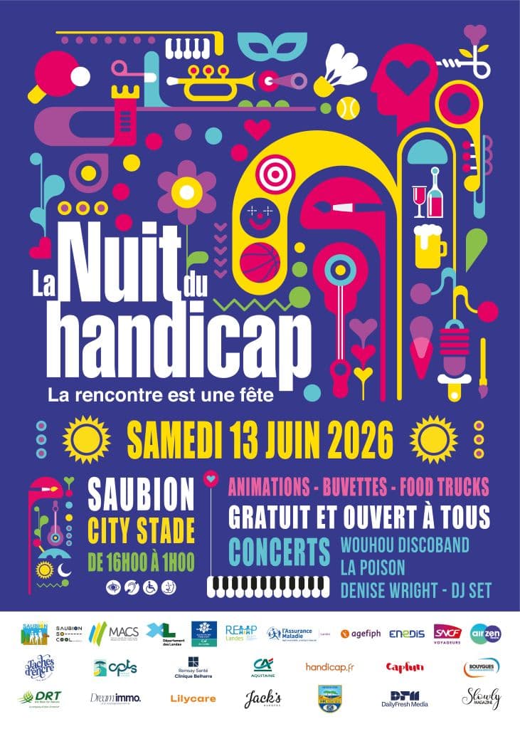 Illustration de l'événement : 6ème édition du Festival La Nuit du Handicap Saubion
