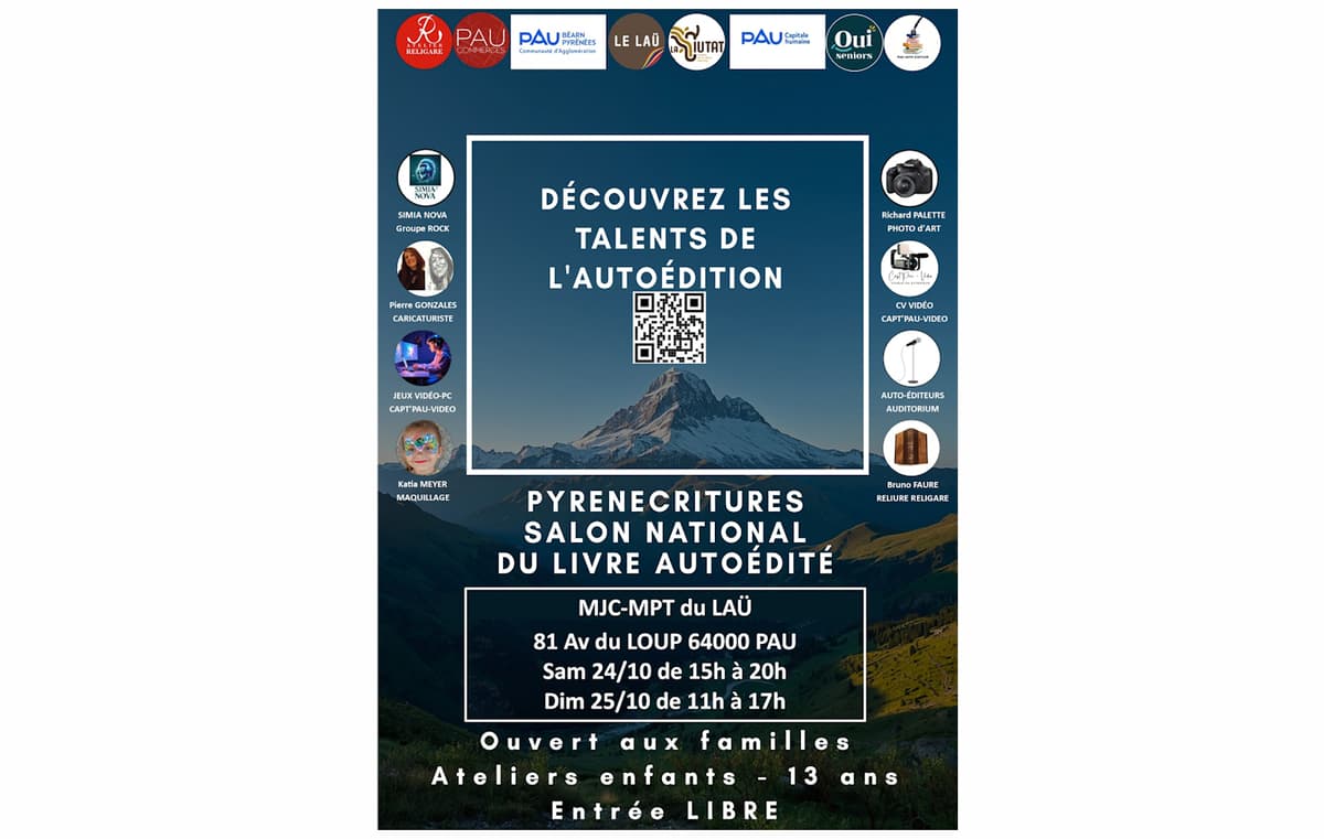 Illustration de l'événement : Salon du Livre autoédité PYRENECRITURES