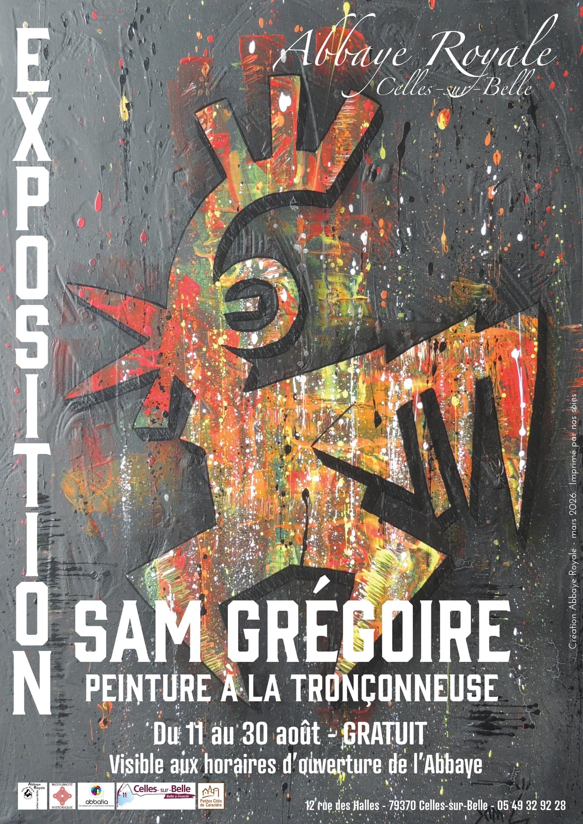 Illustration de l'événement : Exposition - Sam Grégoire "Peintre à la tronçonneuse"