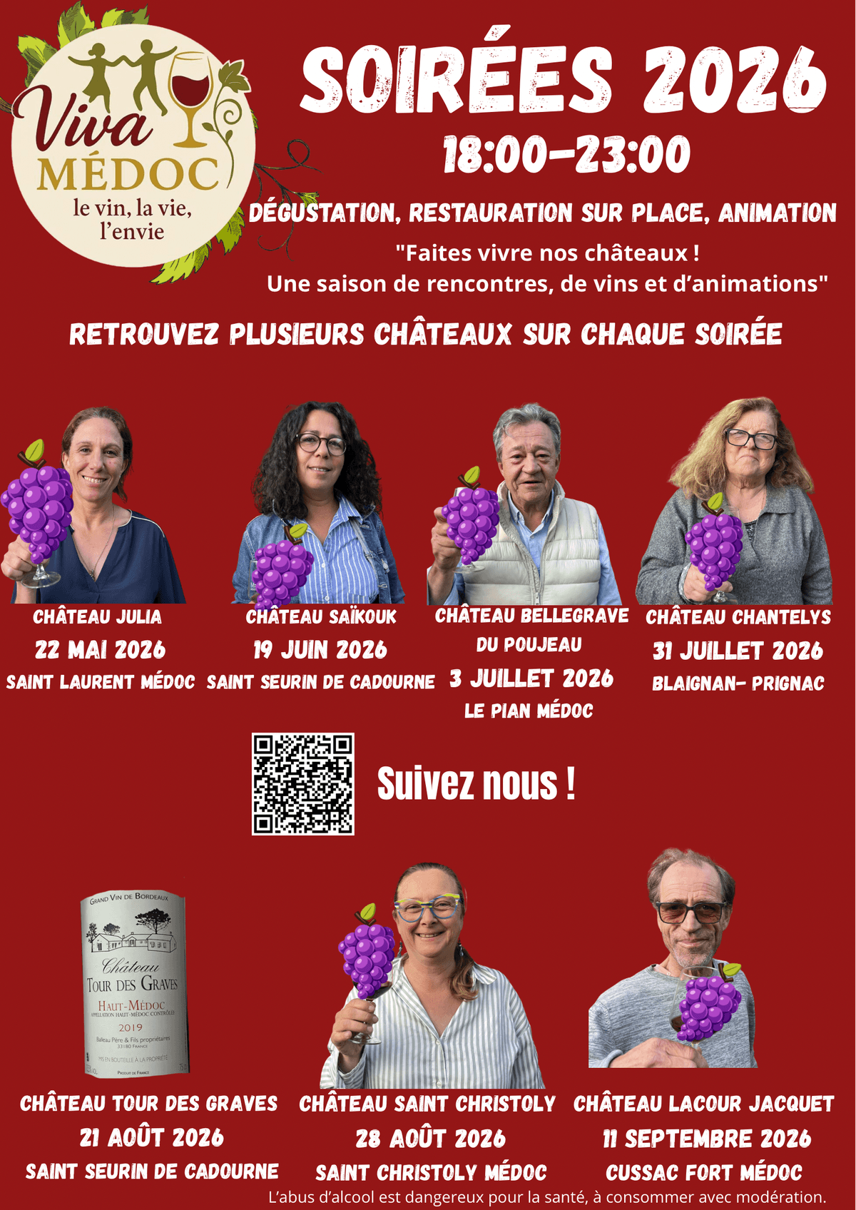 Illustration de l'événement : Soirée Viva Médoc au Château Saïkouk