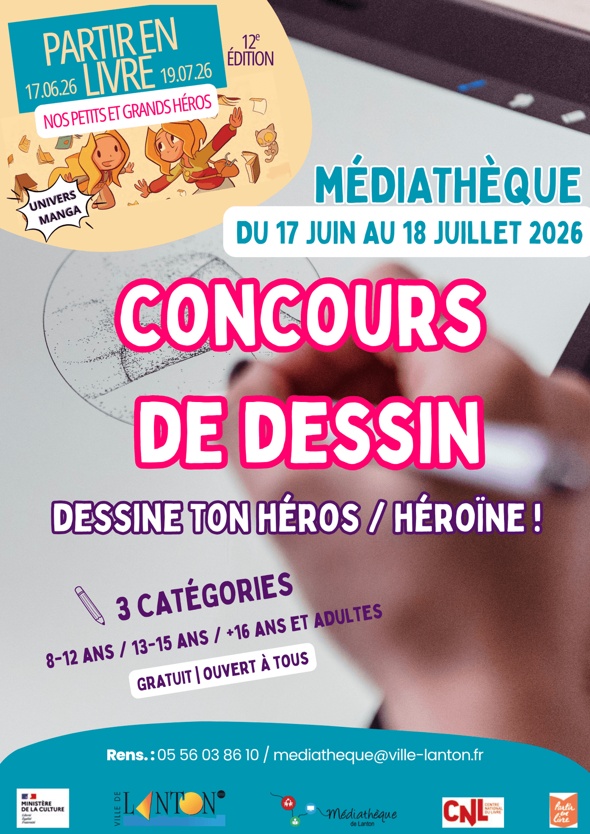 Illustration de l'événement : Partir en livre Concours de dessin