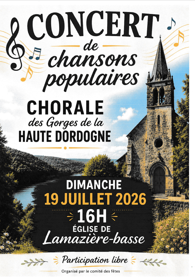Illustration de l'événement : Concert chorale des Gorges de la Haute-Dordogne