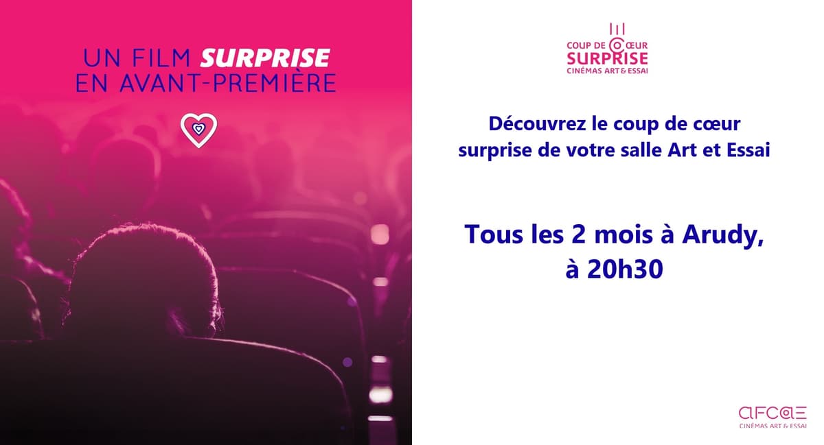 Illustration de l'événement : Cinéma Arudy : Avant première surprise ! - Coup de coeur AFCAE