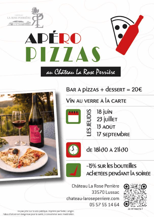 Illustration de l'événement : Château La Rose Perrière : Apéro Pizzas