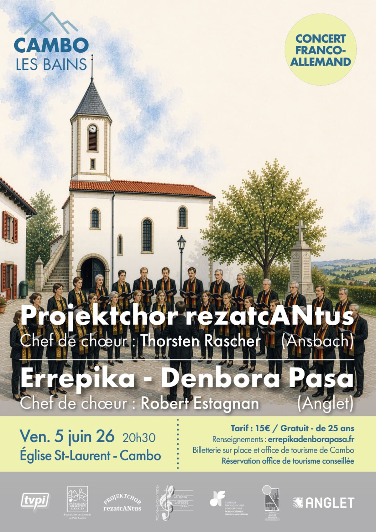 Illustration de l'événement : Concert Franco Allemand - Errepika Denbora Pasa