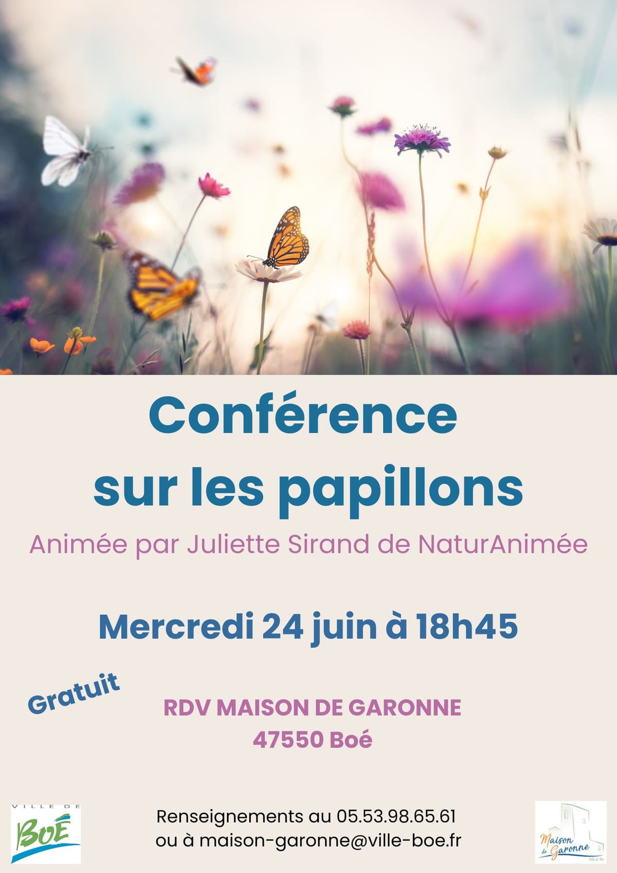 Illustration de l'événement : Conférence sur les papillons