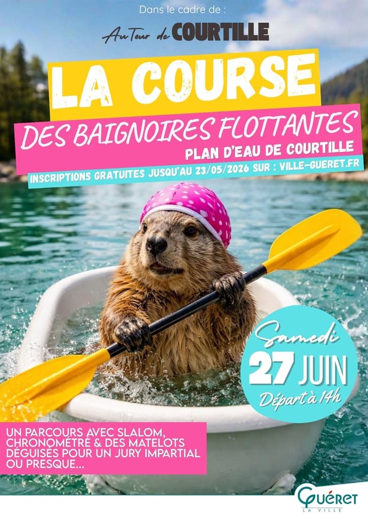 Illustration de l'événement : Course de baignoires flottantes