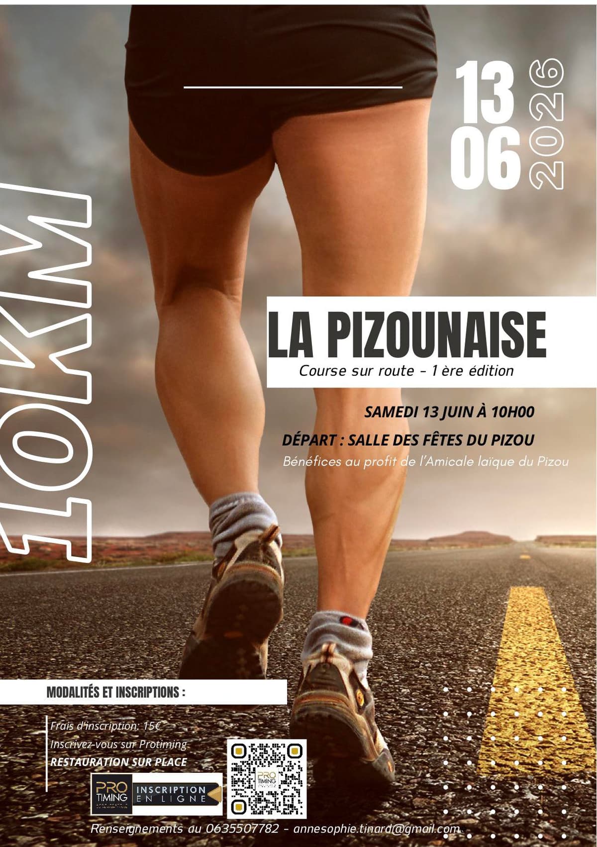 Illustration de l'événement : La Pizounaise, course sur route