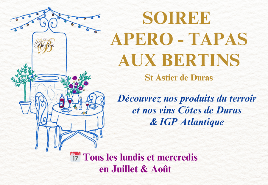 Illustration de l'événement : Soirées Apéro-Tapas aux Bertins