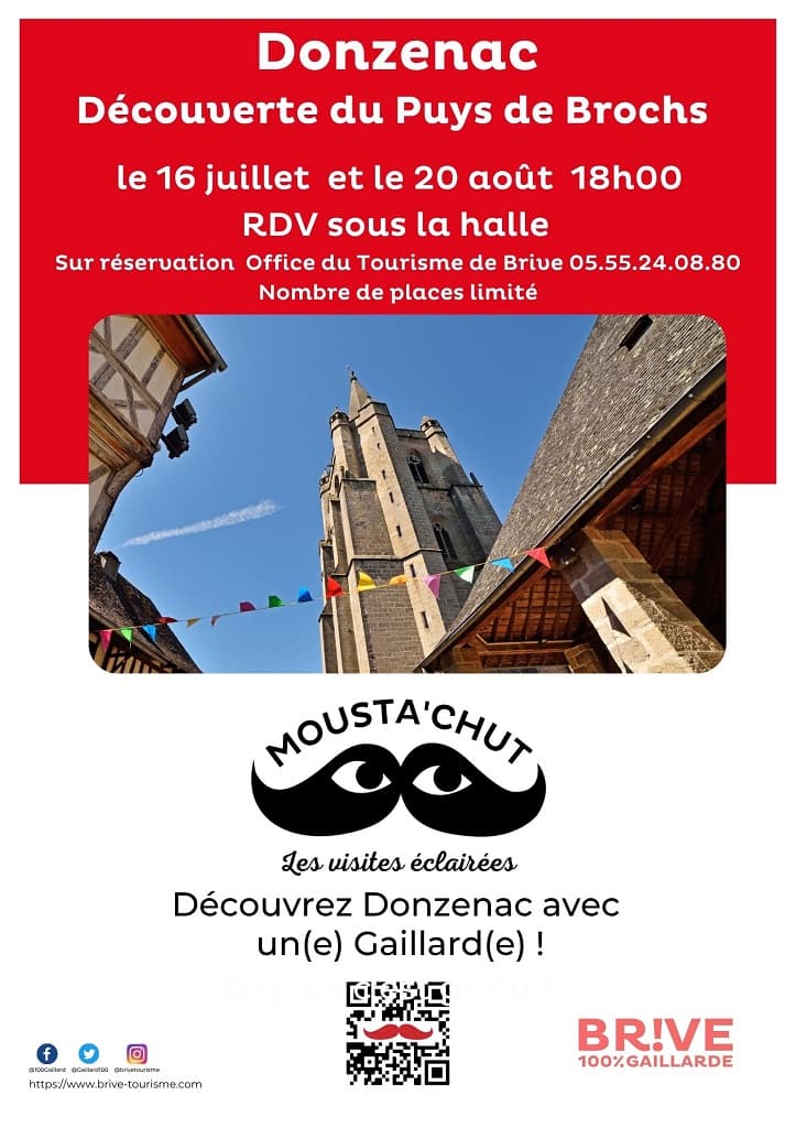 Illustration de l'événement : Mousta'chut les visites éclairées : Découvrez l'Histoire de Donzenac