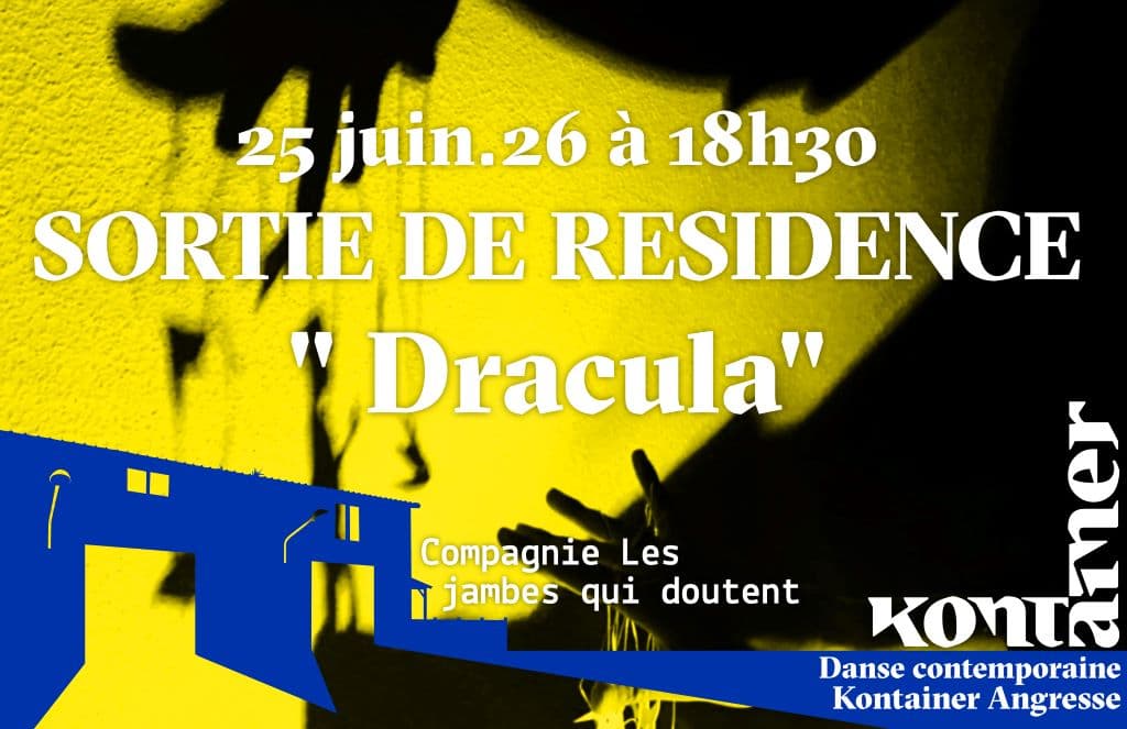 Illustration de l'événement : Sortie de résidence de la Compagnie Les Jambes Qui Doutent ”Dracula” - Danse contemporaine pluridisciplinaire