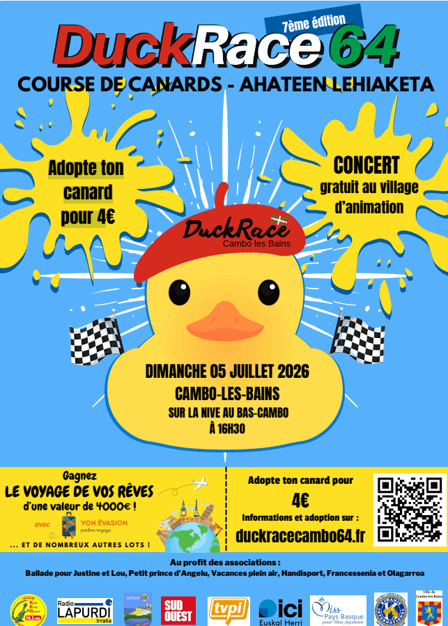 Illustration de l'événement : DuckRace 64 - Course de canard