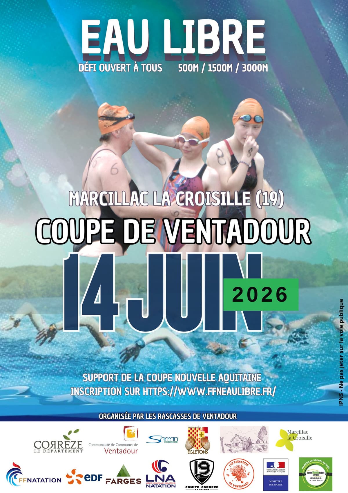 Illustration de l'événement : Compétition de natation en eau libre
