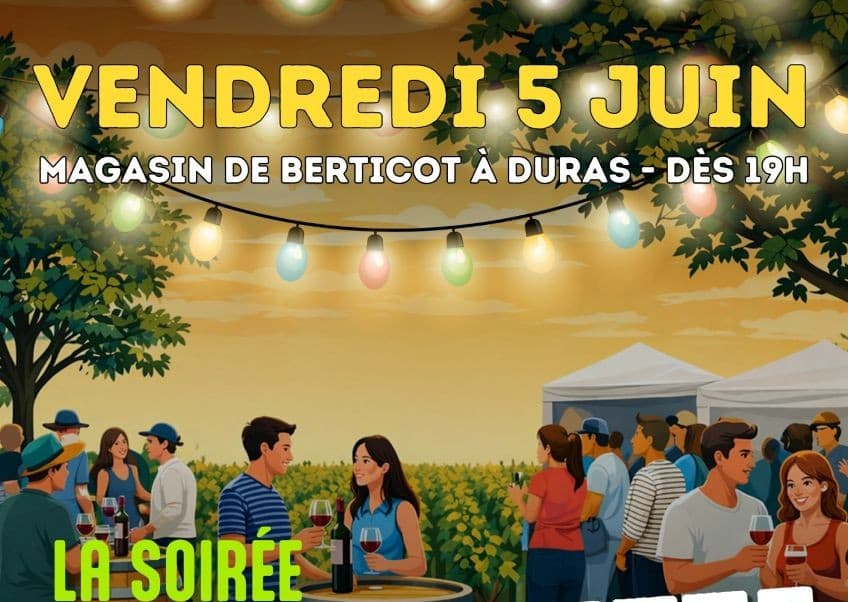 Illustration de l'événement : Soirée Guinguette dans les Jardins de Berticot