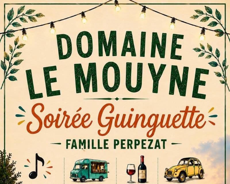 Illustration de l'événement : Soirée guinguette Domaine le Mouyne