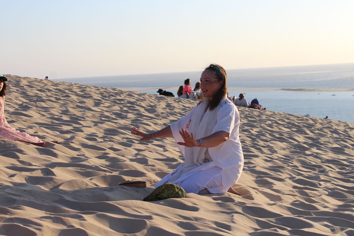 Illustration de l'événement : Balade contée au coucher du soleil à la Dune du Pilat