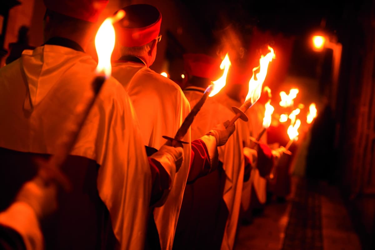 Illustration de l'événement : Défilé aux flambeaux de la Jurade à Saint-Emilion