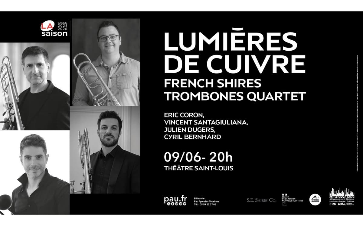 Illustration de l'événement : Conservatoire - French Shires Trombones Quartet