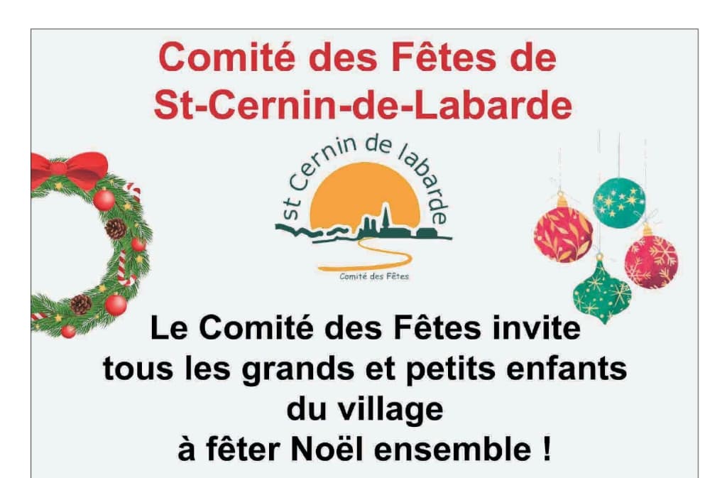 Illustration de l'événement : Saint-Cernin-de-Labarde fête Noël